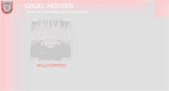Desktop Screenshot of orgelmodern.info